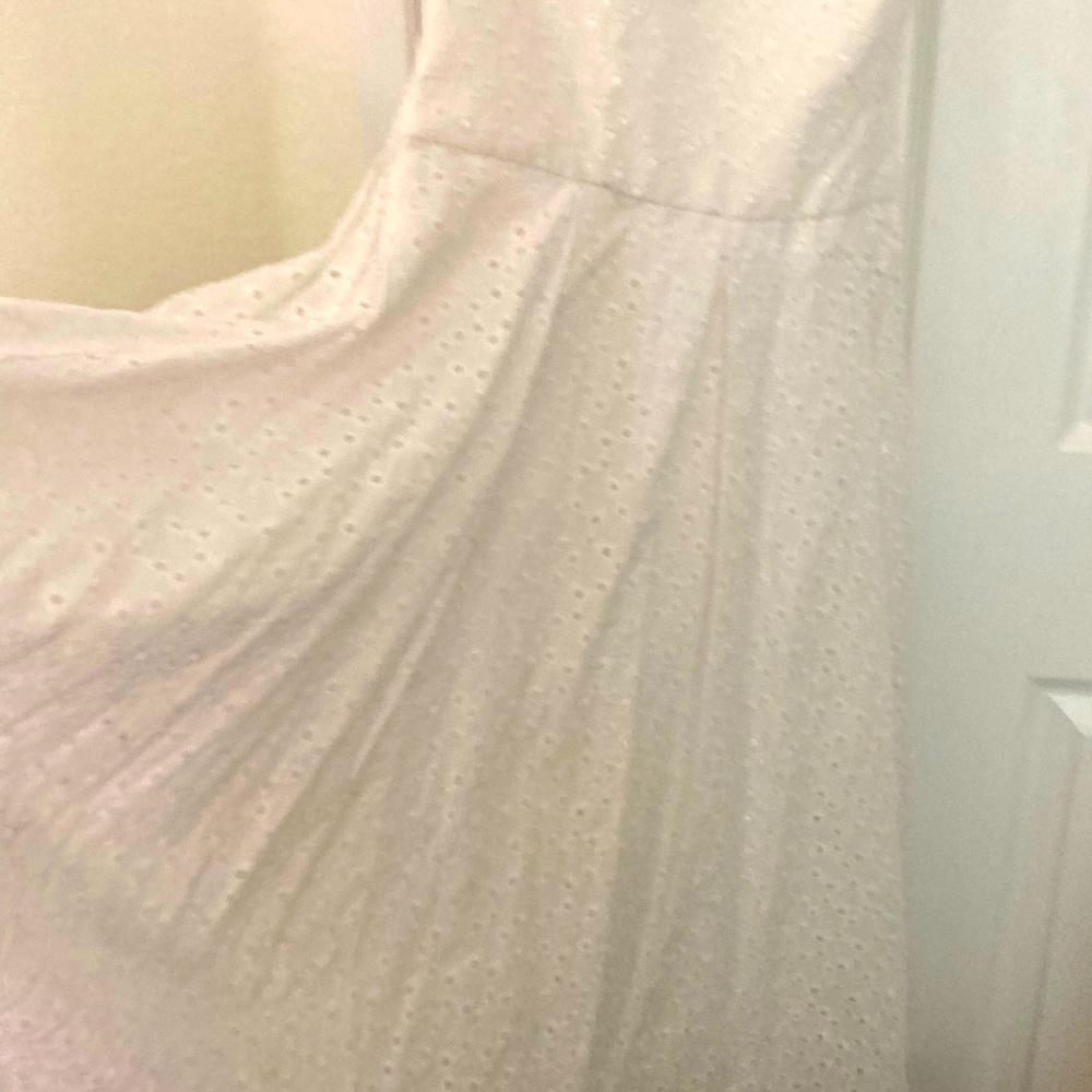 White cotton dress Halter Marilyn Monroe Corset dress!